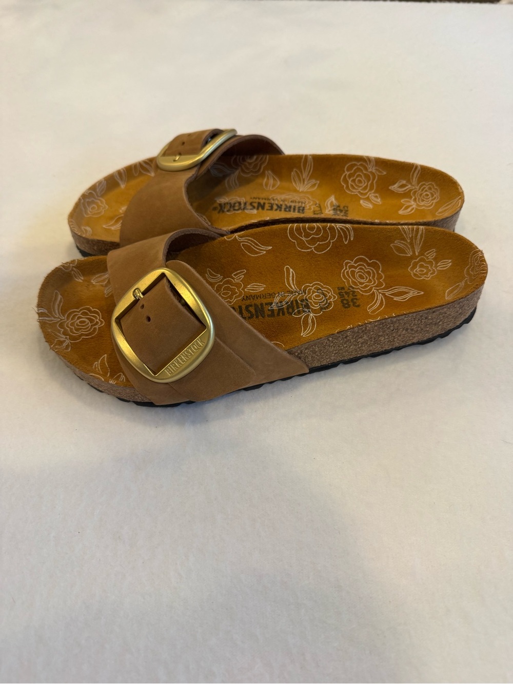 Birkenstock Madrid Big Buckle Women’s in Mink Size 8 EU 39 EUC - Picture 6 of 9